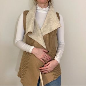 Cardigan faux fur sweater